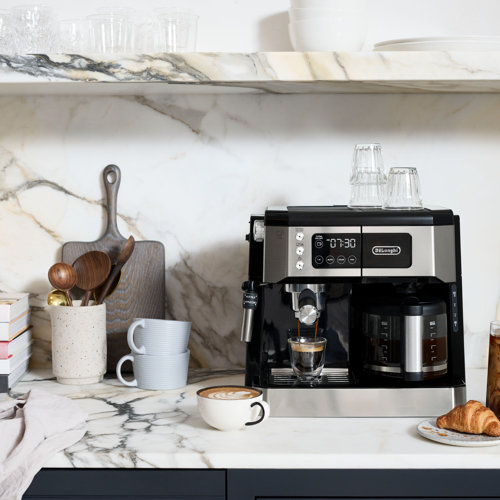 DeLonghi Coffee and Espresso Combo Brewer & Reviews Wayfair